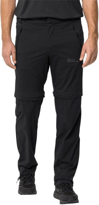 Jack Wolfskin Glastal Zip Off Pants Men Zip-Off-wandelbroek Heren 58 zwart black