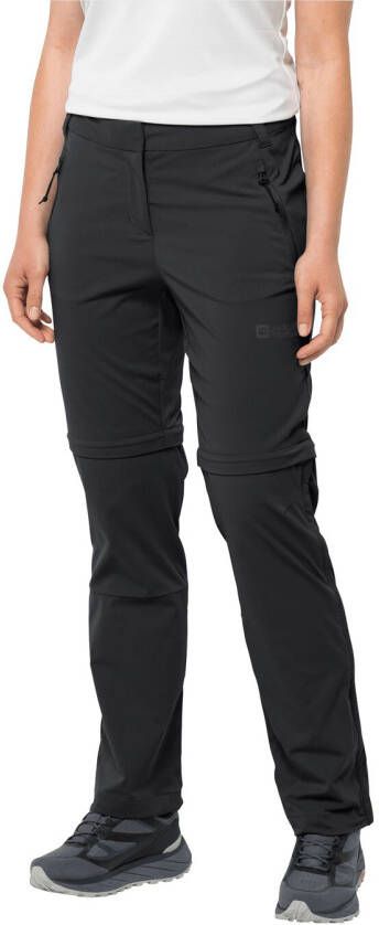 Jack Wolfskin Glastal Zip Off Pants Women Zip-Off-wandelbroek Dames 46 zwart black