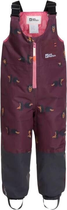 Jack Wolfskin Gleely 2L Ins Print BIB Kids Winteroverall Kinderen 140 enberry 51 enberry 51