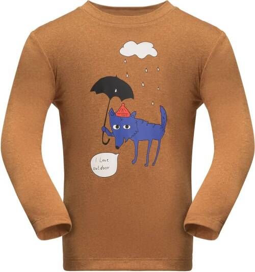 Jack Wolfskin Gleely Longsleeve Kids Functioneel shirt met lange mouwen Kinderen 128 autumn leaves autumn leaves