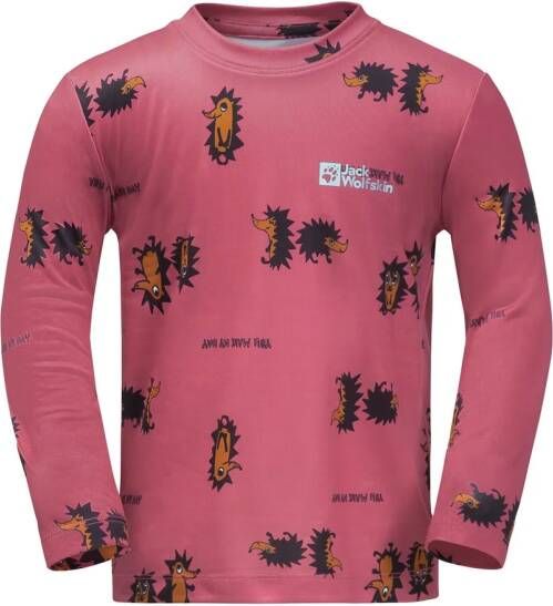 Jack Wolfskin Gleely Print Longsleeve Kids Functioneel shirt met lange mouwen Kinderen 128 soft pink 51 soft pink 51