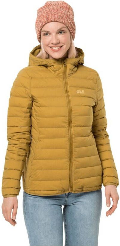Jack Wolfskin Glowing Mountain Jacket Women Donzen jack dames XS geel golden amber