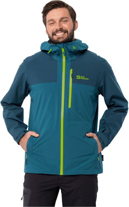 Jack Wolfskin GO Hike Jacket Men Regenjack Heren L blue daze blue daze