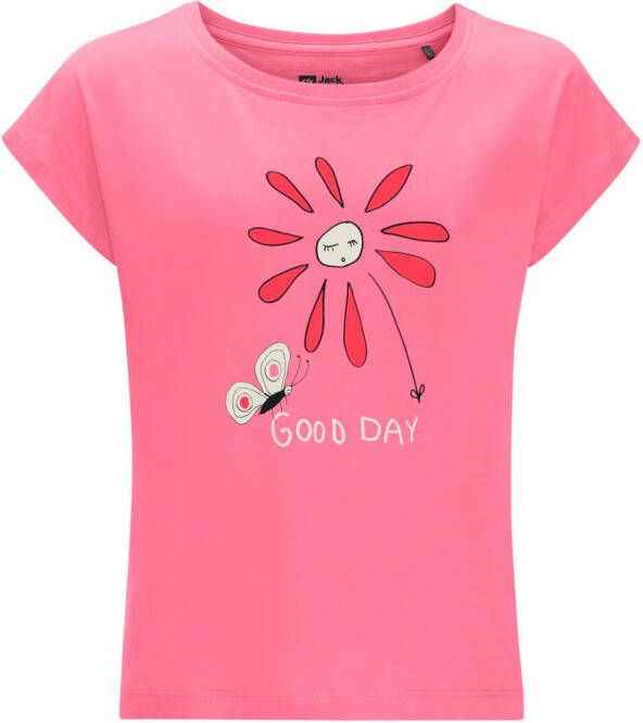 Jack Wolfskin Good Day T-Shirt Girls Duurzaam T-shirt Kinderen 104 pink lemonade pink lemonade