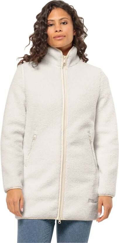 Jack Wolfskin High Curl Coat Women Fleece jas Dames S cotton white cotton white