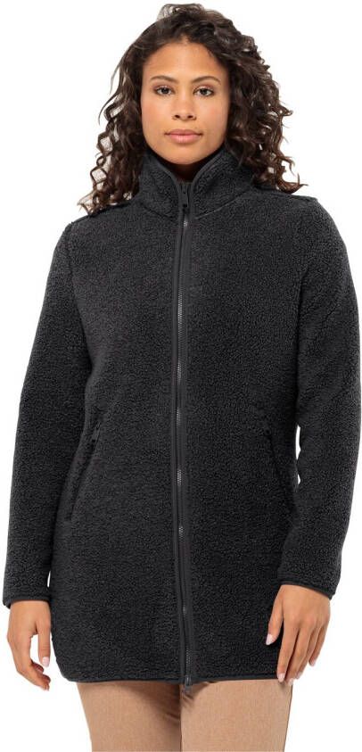 Jack Wolfskin High Curl Coat Women Fleece jas Dames XXL zwart black
