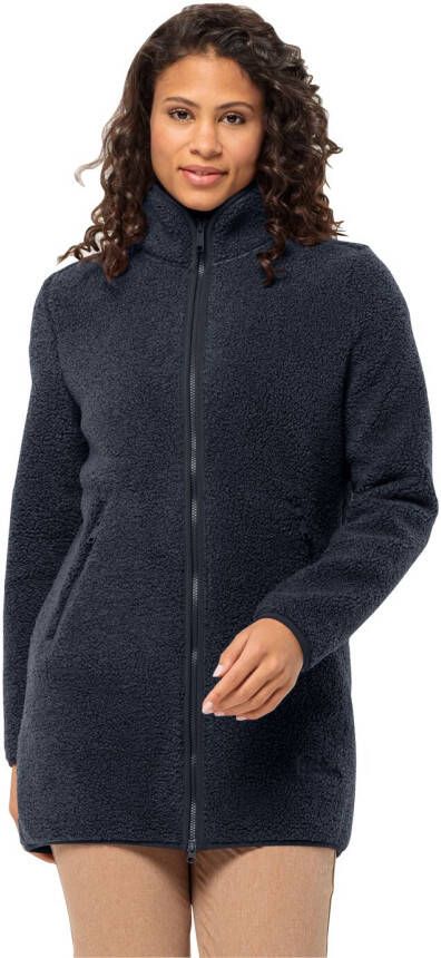 Jack Wolfskin High Curl Coat Women Fleece jas Dames XXL blue night blue