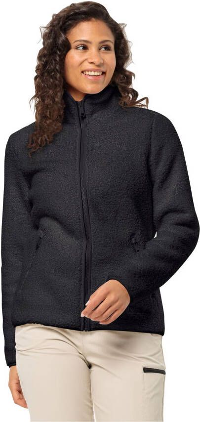 Jack Wolfskin High Curl Jacket Women Fleece jack Dames XL zwart black