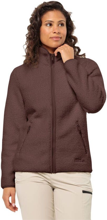 Jack Wolfskin High Curl Jacket Women Fleece jack Dames XL boysenberry