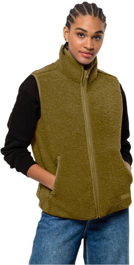 Jack Wolfskin High Curl Vest Women Fleece bodywarmer Dames XXL cottage