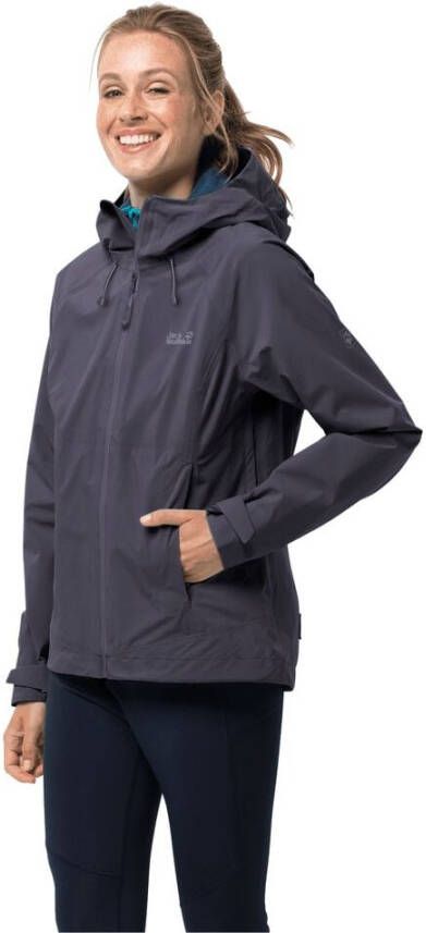 Jack Wolfskin Highest Peak Jacket Women Hardshell jack Dames XL graphite - Foto 8