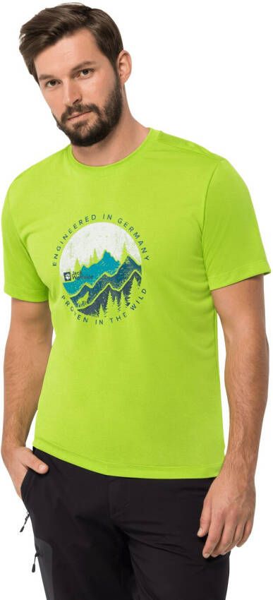 Jack Wolfskin Hiking S S Graphic T-Shirt Men Functioneel shirt Heren 3XL fresh green fresh green
