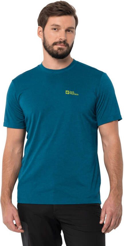 Jack Wolfskin Hiking S S Graphic T-Shirt Men Functioneel shirt Heren L blue daze blue daze