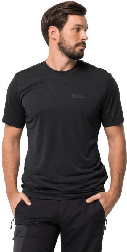 Jack Wolfskin Hiking S S Graphic T-Shirt Men Functioneel shirt Heren L zwart black