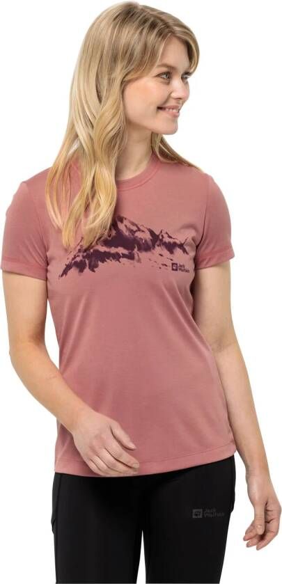 Jack Wolfskin Hiking S S T-Shirt Women Dames T-shirt L blush powder blush powder