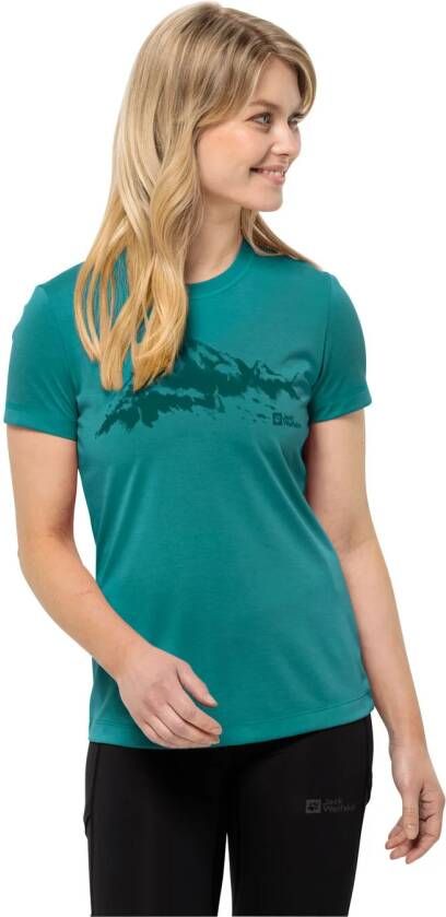 Jack Wolfskin Hiking S S T-Shirt Women Dames T-shirt XXL petrol