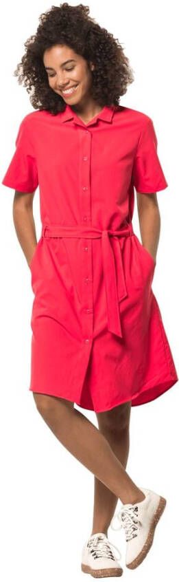 Jack Wolfskin Holiday Midi Dress Zomerjurk Dames S tulip red tulip red