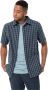 Jack Wolfskin Hot Springs Shirt Men Wandeloverhemd met korte mouwen Heren XXL night blue checks Night Blue Checks - Thumbnail 1
