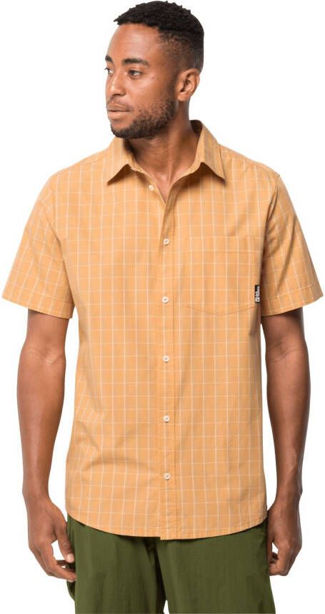 Jack Wolfskin Hot Springs Shirt Men Wandeloverhemd met korte mouwen Heren XL honey yellow 41 honey yellow 41