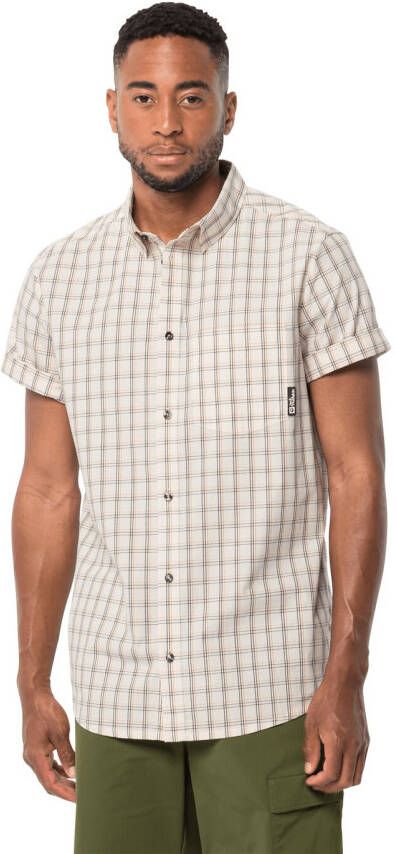 Jack Wolfskin Hot Springs Shirt Men Wandeloverhemd met korte mouwen Heren XL geel egret 41