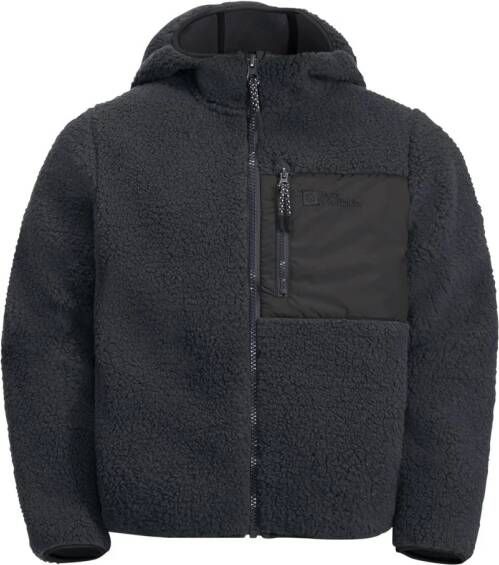 Jack Wolfskin Ice Curl Hood Jacket Kids Fleece jack Kinderen 176 phantom
