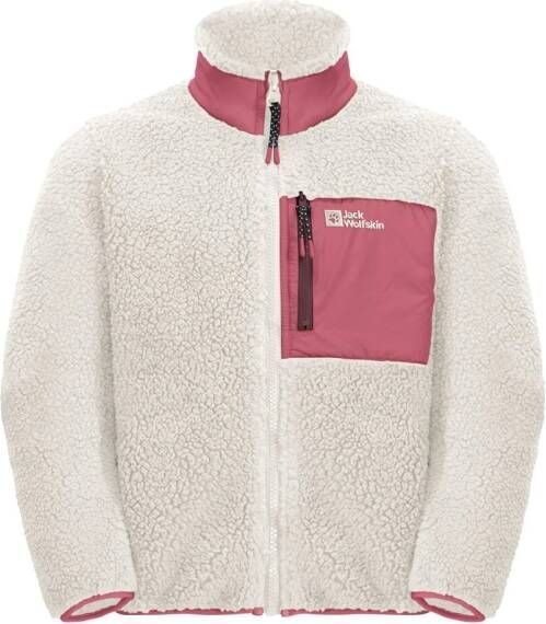 Jack Wolfskin Ice Curl Jacket Kids Fleece jack Kinderen 116 cotton white cotton white