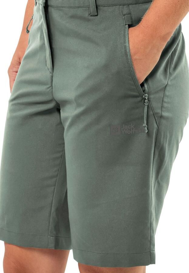 Jack Wolfskin Active Track Shorts Women Softshellshort Dames 34 hedge green Hedge Green - Foto 2