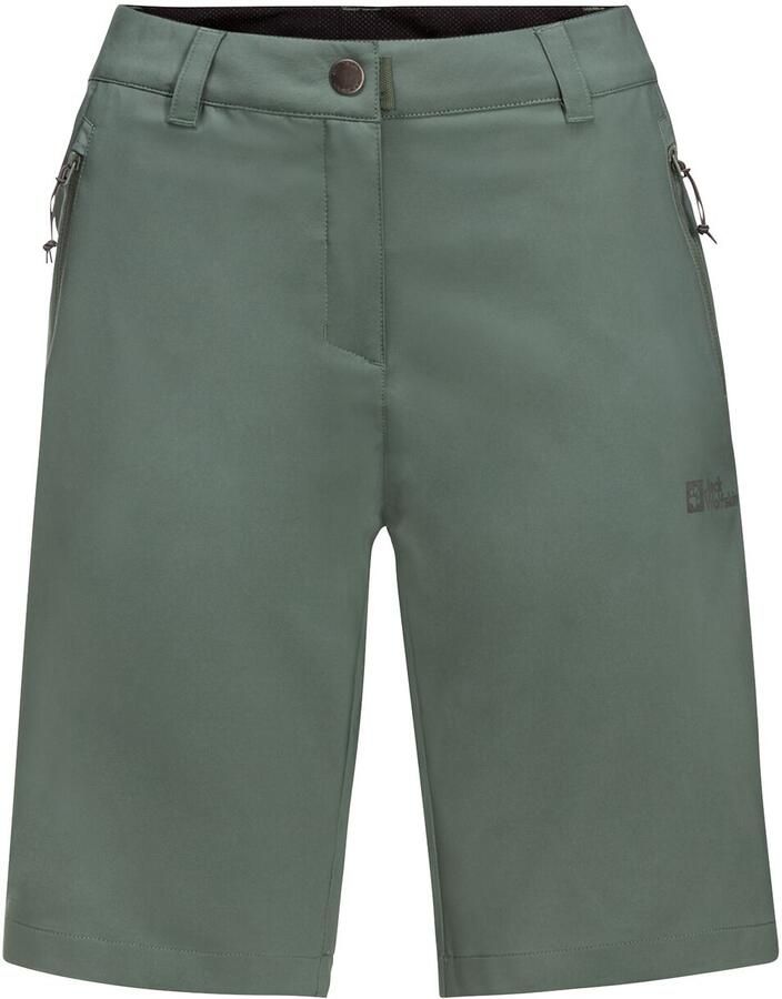 Jack Wolfskin Active Track Shorts Women Softshellshort Dames 34 hedge green Hedge Green