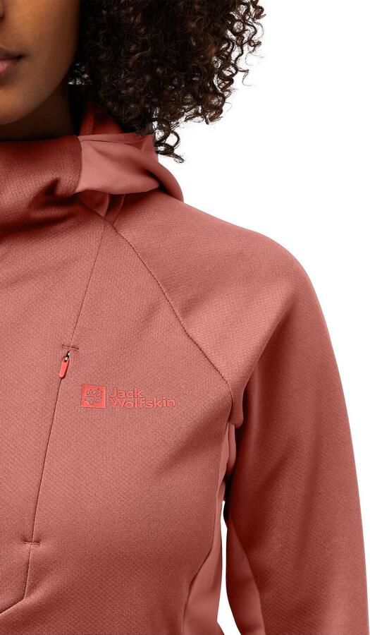 Jack Wolfskin Alpgrat Extended Version Jacket Women Fleece jack Dames XXL mineral red mineral red - Foto 6