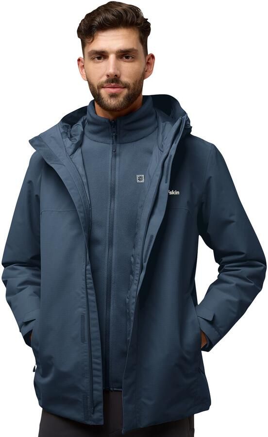 Jack Wolfskin Altenberg 3in1 Jacket Men 3in1 jack Heren XXXL midnight sky midnight sky - Foto 18