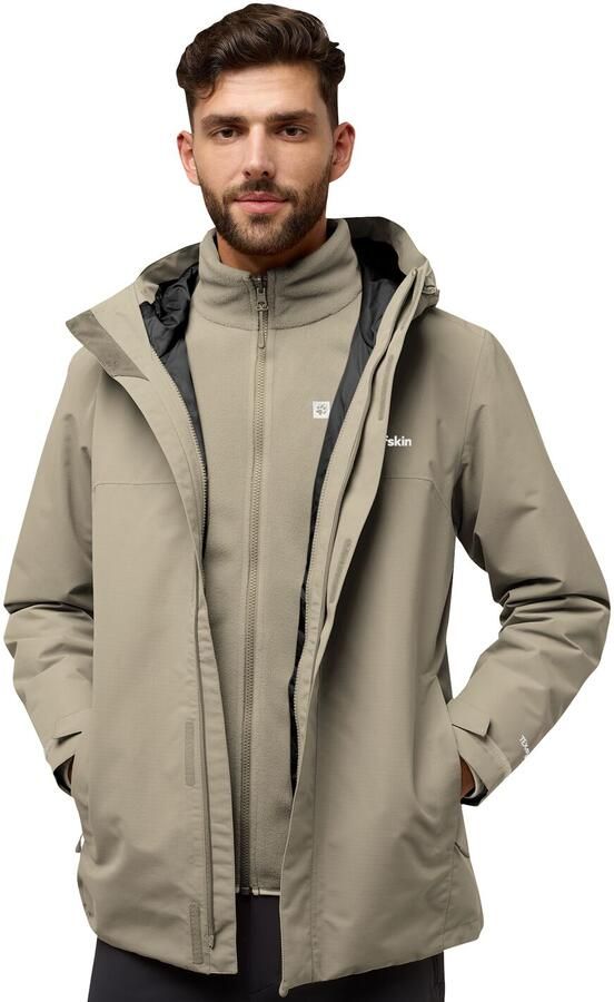 Jack Wolfskin Altenberg 3in1 Jacket Men 3in1 jack Heren XXXL linen - Foto 10
