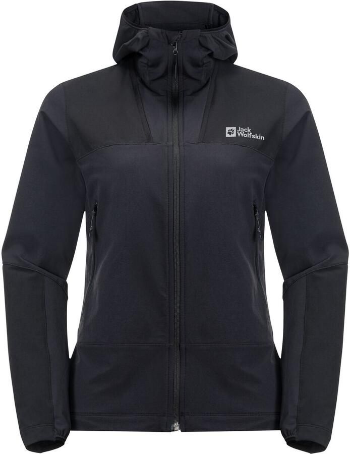 Jack Wolfskin Andur Jacket Women Softshelljack Dames XXL black
