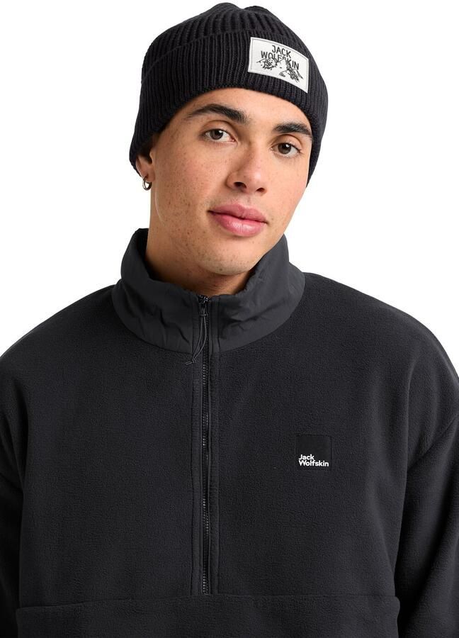 Jack Wolfskin Badge Beanie muts One Size black - Foto 5