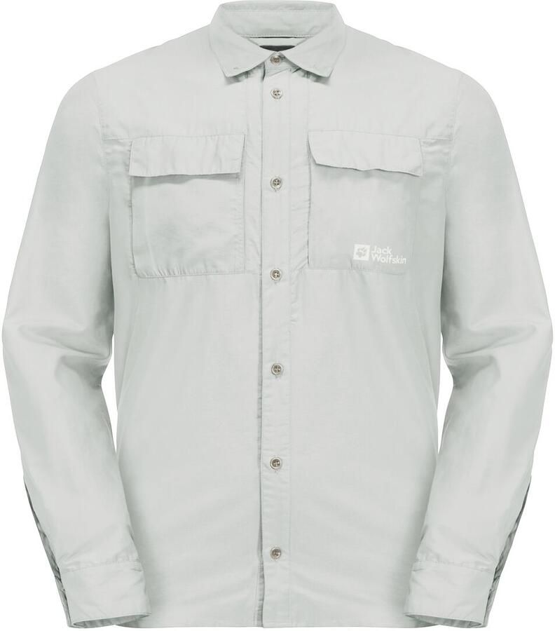 Jack Wolfskin Barrier LS Shirt Men Overhemd met bescherming tegen muggen en zon Heren XXXL cool grey Cool Grey