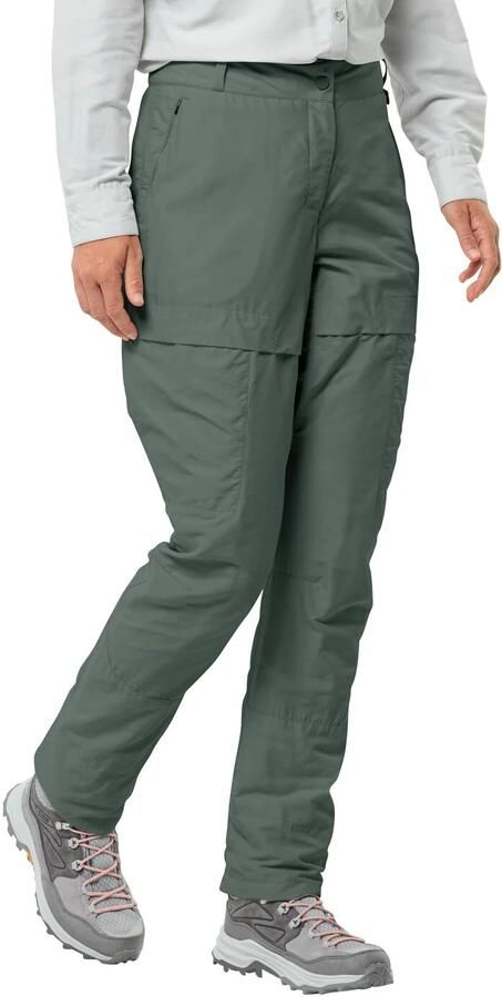 Jack Wolfskin Barrier Pant Women Broek met bescherming tegen muggen en zon Dames 36 hedge green Hedge Green - Foto 6