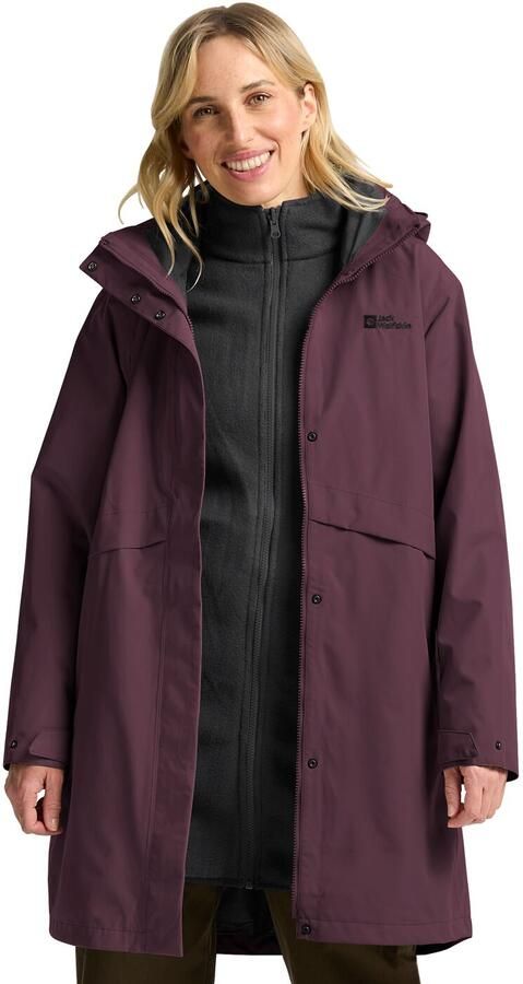 Jack Wolfskin Baylight 3in1 Coat Women 3in1-jas Dames XXL amaranth - Foto 5