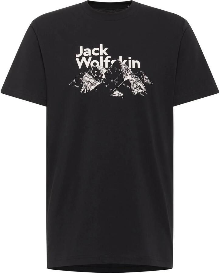 Jack Wolfskin Bergblick T-Shirt Men T-shirt van biologisch katoen Heren XXXL black