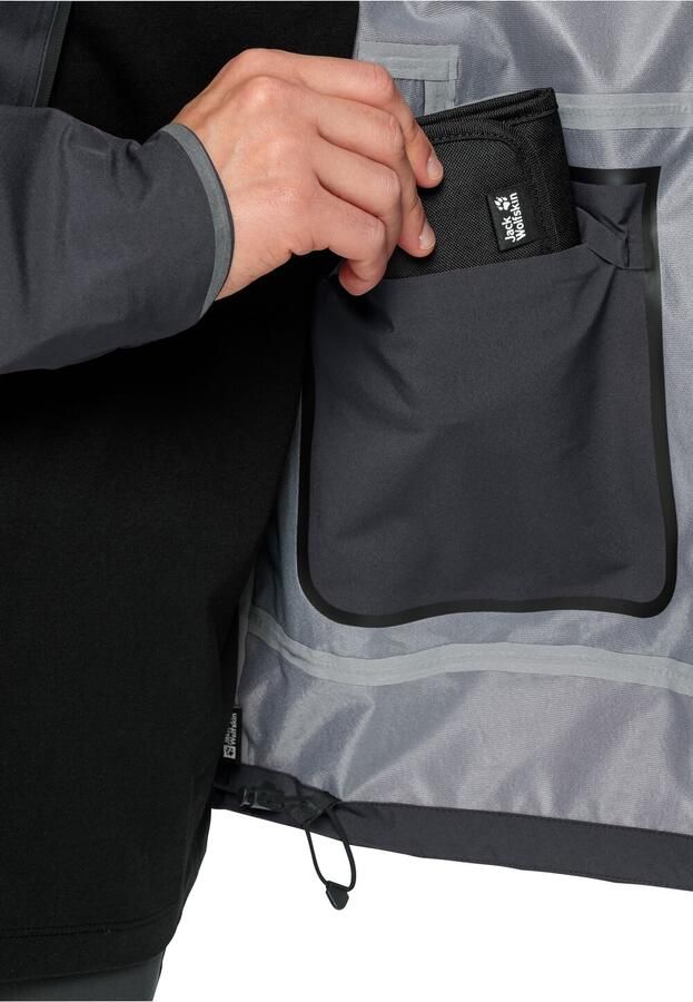 Jack Wolfskin Bike Commute Mono Jacket Men Regenjack van mono-materiaal Heren XXXL phantom - Foto 4