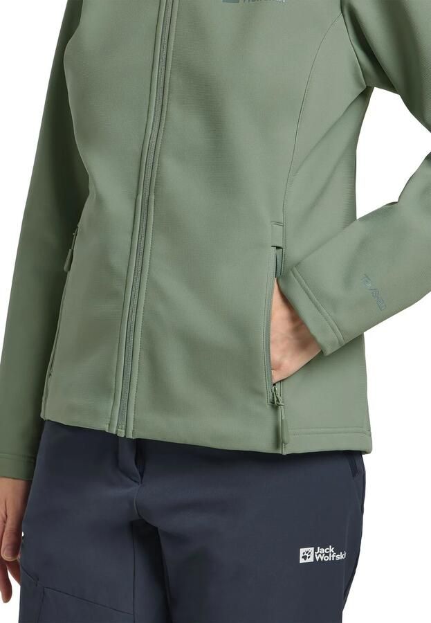 Jack Wolfskin Bornberg Hoody Women Softshelljack Dames 2XL eucalyptus - Foto 5