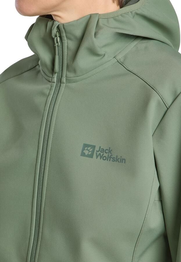 Jack Wolfskin Bornberg Hoody Women Softshelljack Dames 2XL eucalyptus - Foto 6