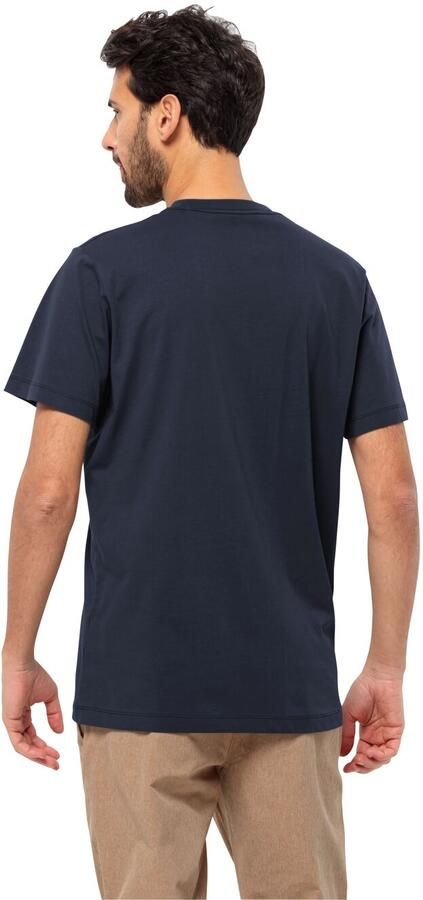 Jack Wolfskin Brand T-Shirt Men T-shirt van biologisch katoen Heren XXXL blue night blue - Foto 2