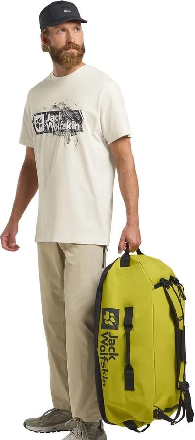 Jack Wolfskin Brand T-Shirt Men T-shirt van biologisch katoen Heren XXL wood cotton white WOOD Cotton white - Foto 7