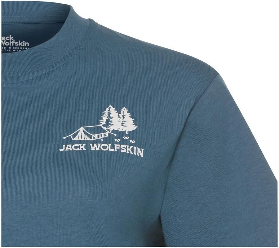 Jack Wolfskin Cadena T-Shirt Women T-shirt van biologisch katoen Dames XXL tent aluminium blue TENT Aluminium Blue - Foto 2