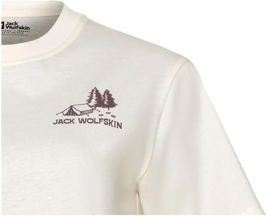 Jack Wolfskin Cadena T-Shirt Women T-shirt van biologisch katoen Dames XXL tent cotton white TENT cotton white - Foto 3