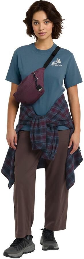 Jack Wolfskin Cadena T-Shirt Women T-shirt van biologisch katoen Dames XXL tent aluminium blue TENT Aluminium Blue - Foto 5