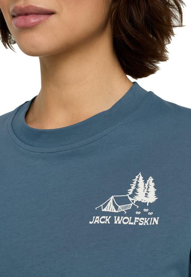Jack Wolfskin Cadena T-Shirt Women T-shirt van biologisch katoen Dames XXL tent aluminium blue TENT Aluminium Blue - Foto 3