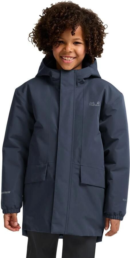 Jack Wolfskin Canvey Jacket Kids Waterdicht jack Kinderen 104 midnight sky midnight sky - Foto 16