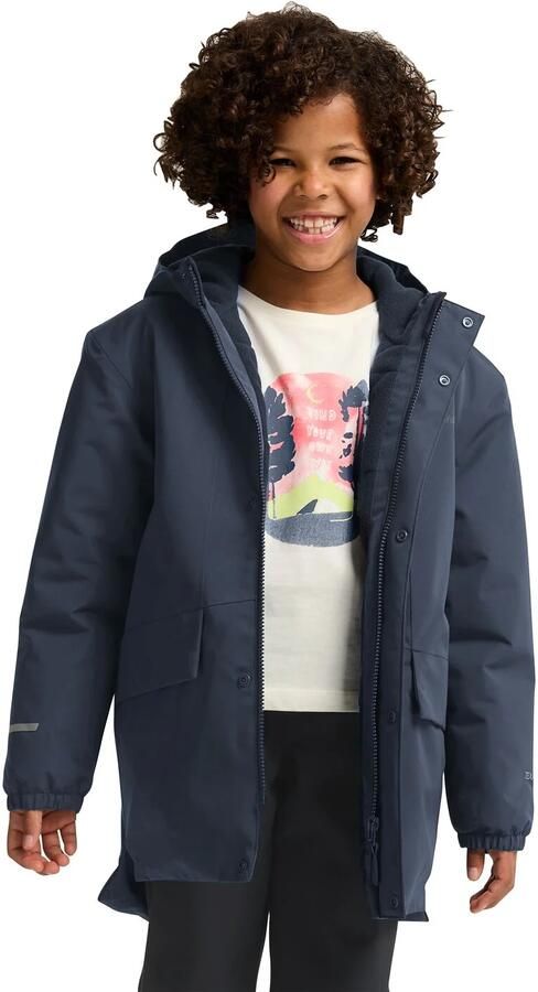 Jack Wolfskin Canvey Jacket Kids Waterdicht jack Kinderen 104 midnight sky midnight sky - Foto 12