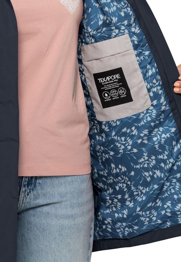 Jack Wolfskin Cape West Coat Women Regenjas Dames XS blue night blue