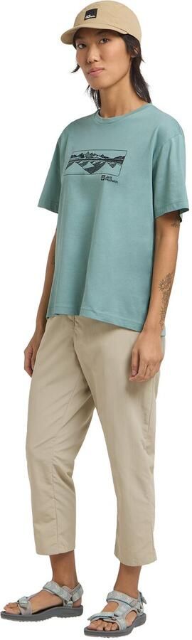 Jack Wolfskin Cordillera T-Shirt Women T-shirt van biologisch katoen 2XL mountain soft jade MOUNTAIN soft jade - Foto 5